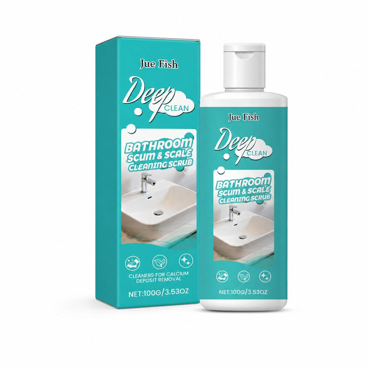 JUE FISH Bathroom Scale Cleaner Powder, 100 g / 1 Pack